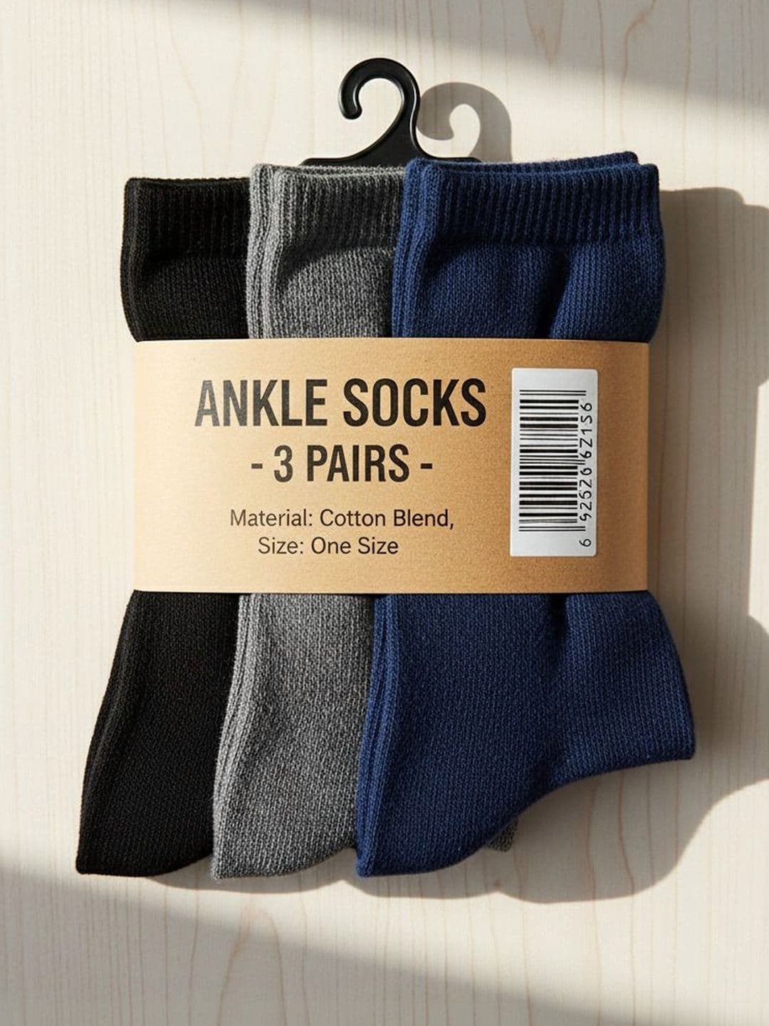 Moda Rapido Men Pack Of 3 Cotton Ankle-Length Socks - view 1
