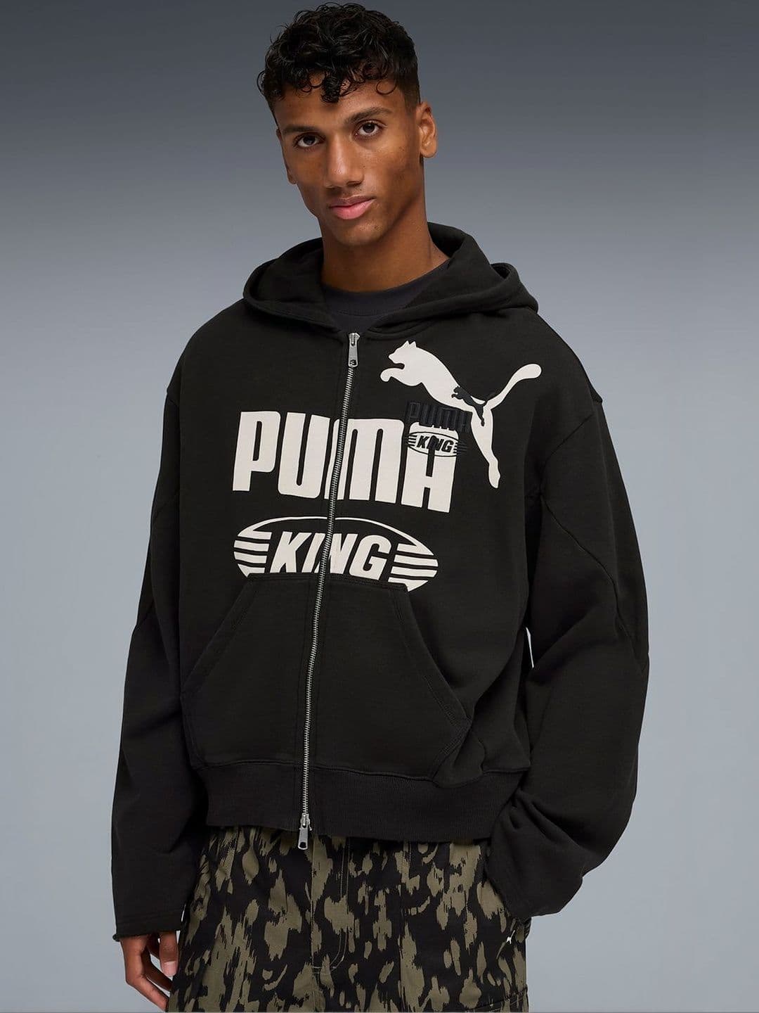 Puma KING Men's Oversized Full-Zip Hoodie - view 1