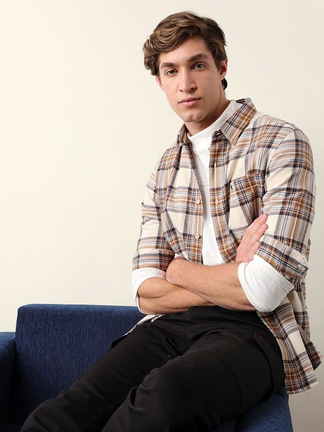 THE BEAR HOUSE Men Slim Fit Checked Casual Shirt - view 1