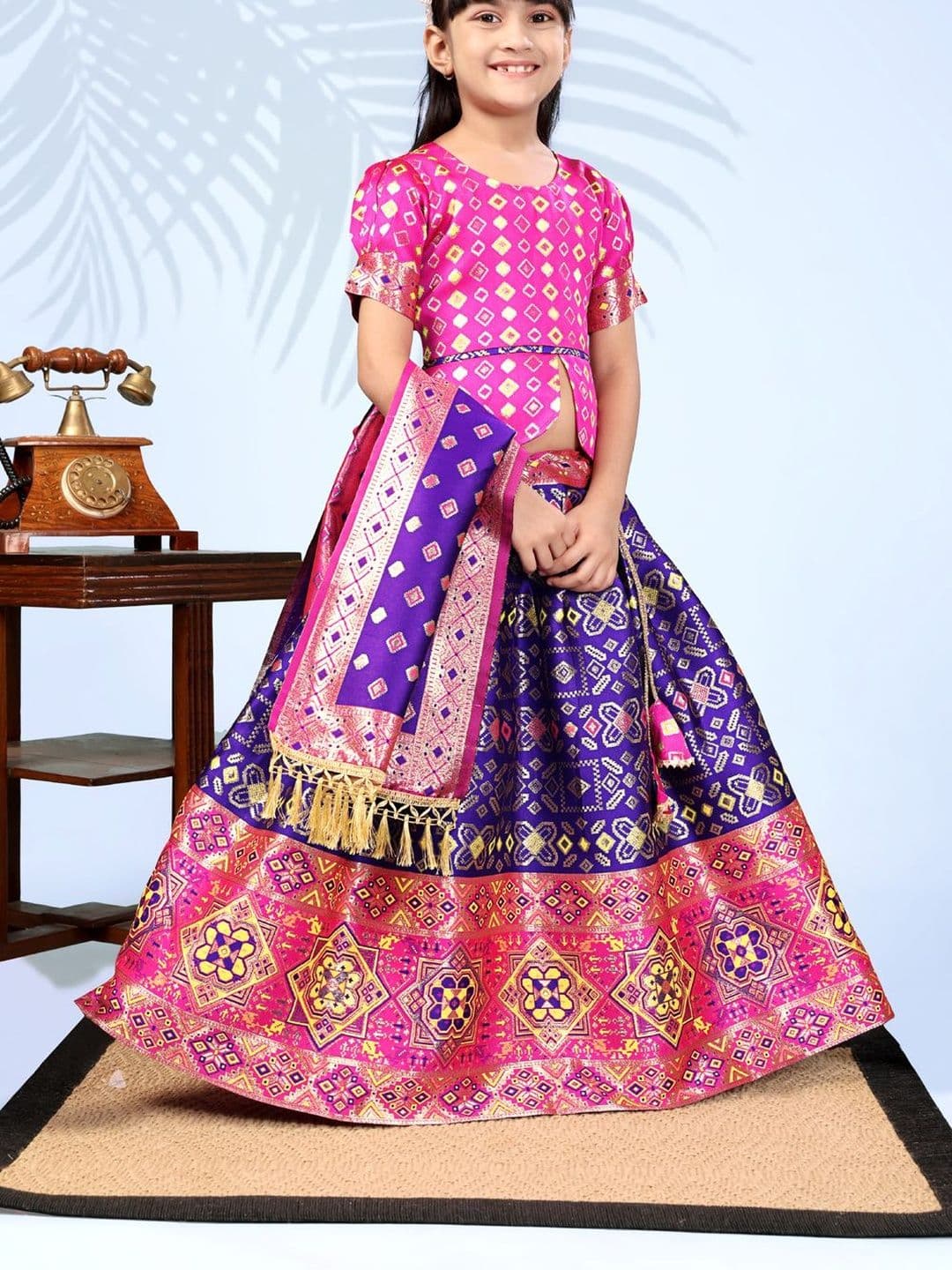satyamfab Girls Ready to Wear Lehenga & Blouse With Dupatta - view 1