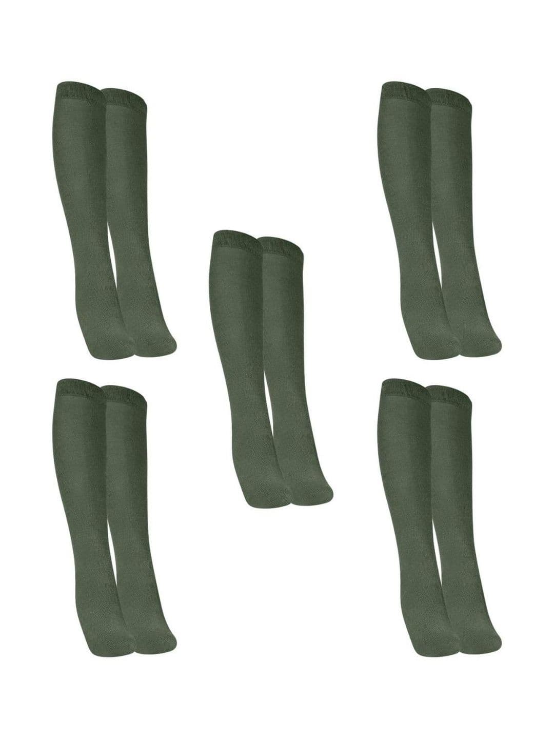 MUKHAKSH Men Pack Of 5 Knee Length Socks - view 1