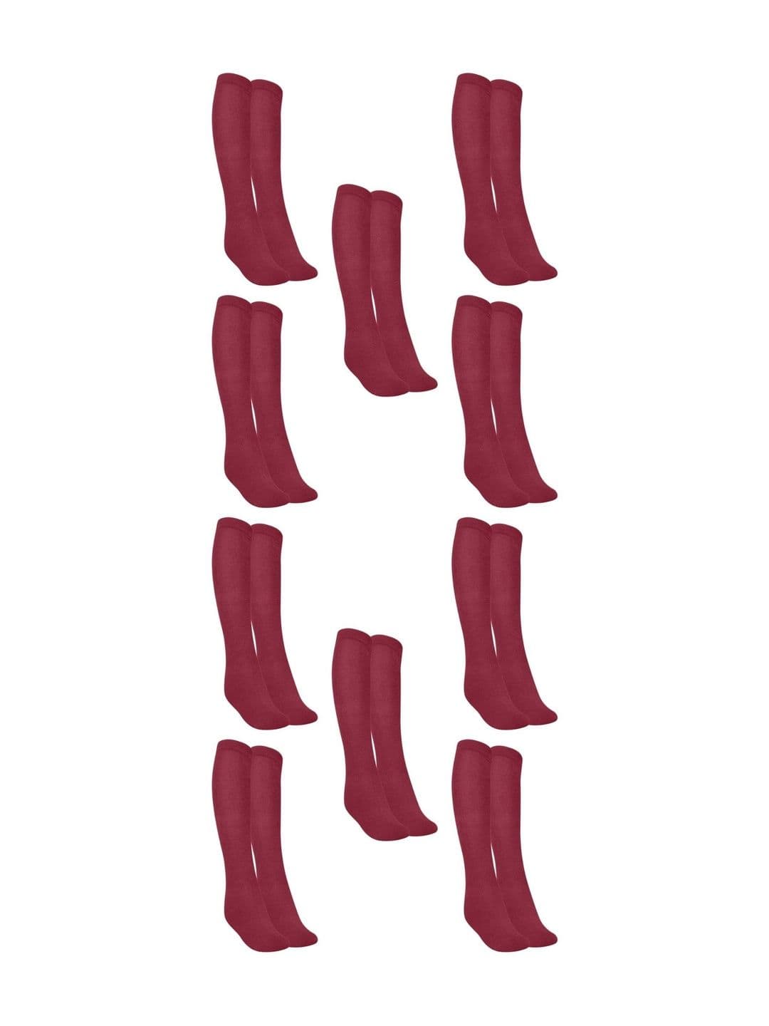 MUKHAKSH Men Pack Of 10 Knee Length Socks - view 1