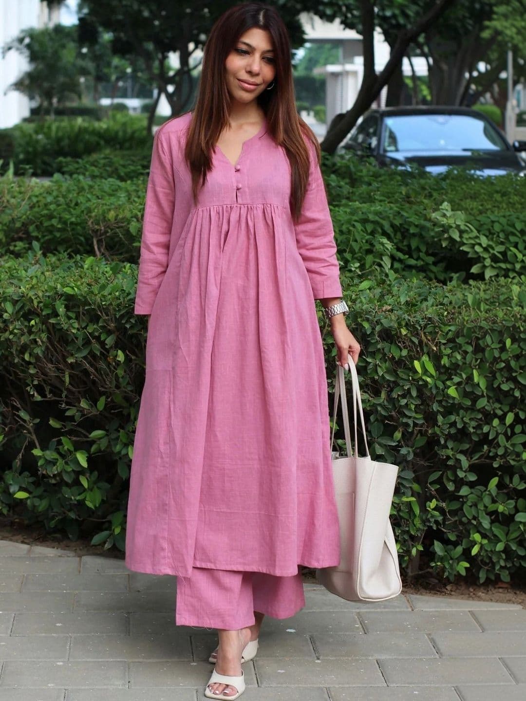 iEthniya Women Empire Kurta with Palazzos - view 1