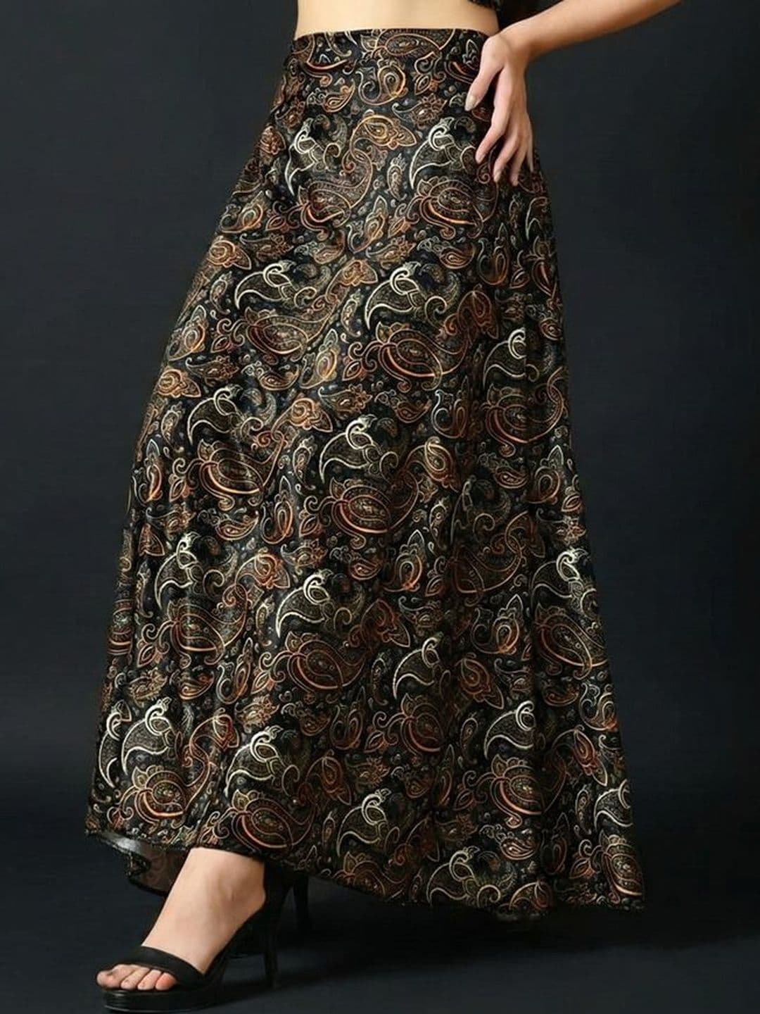 Vagisha Printed Flared Maxi Skirts - view 1