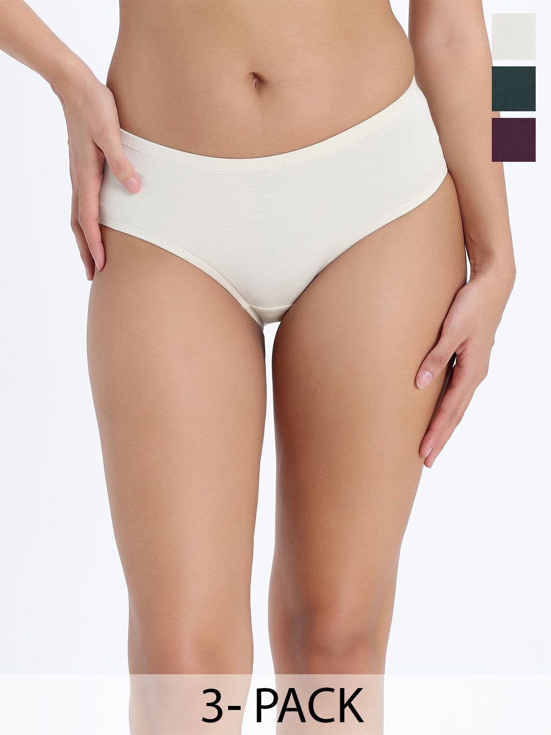 Zivame Women Pack Of 3 Mid-Rise Hipster Briefs - view 1