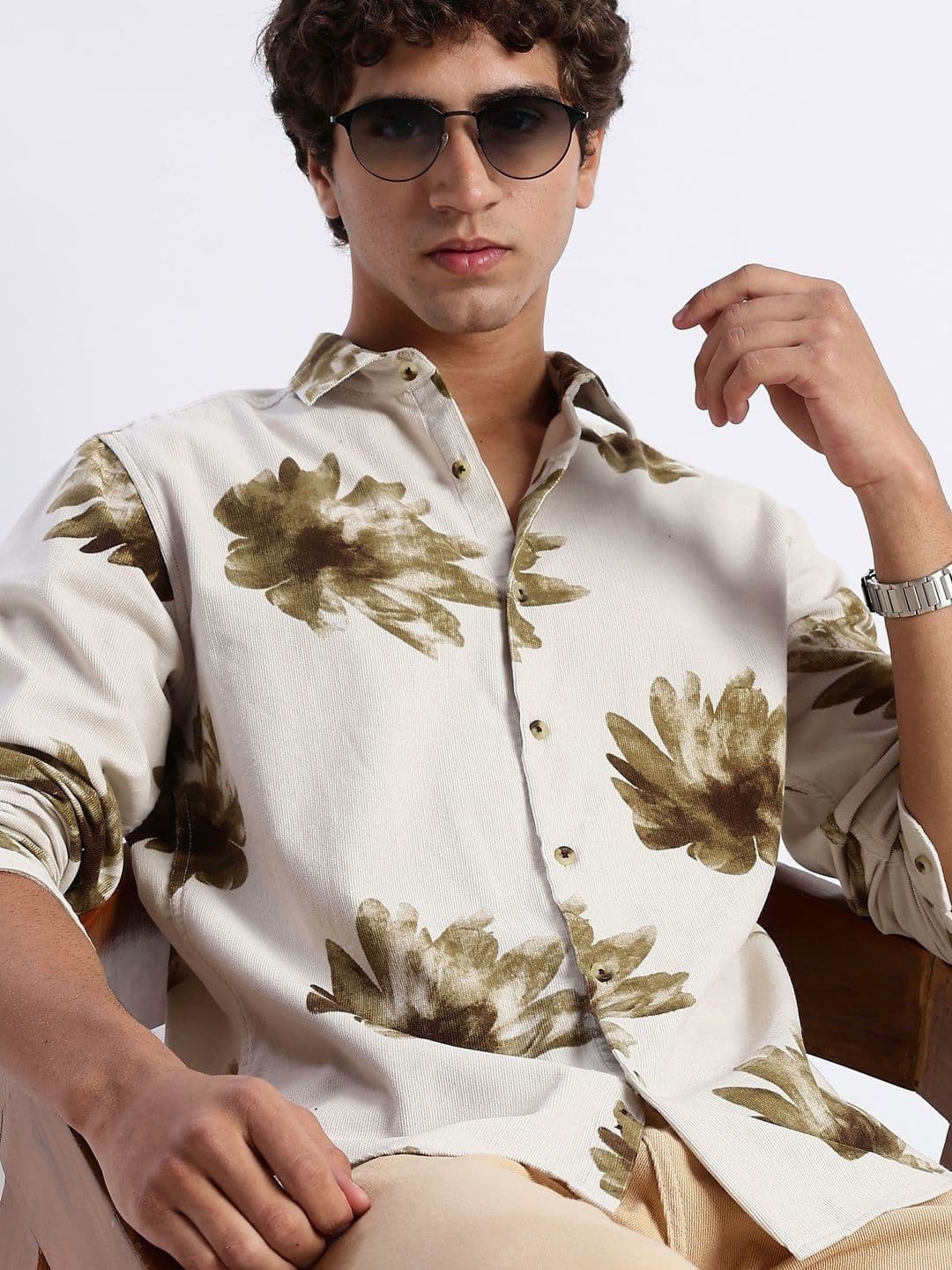 HERE&NOW Men Slim Fit Floral Printed Casual Shirt - view 1