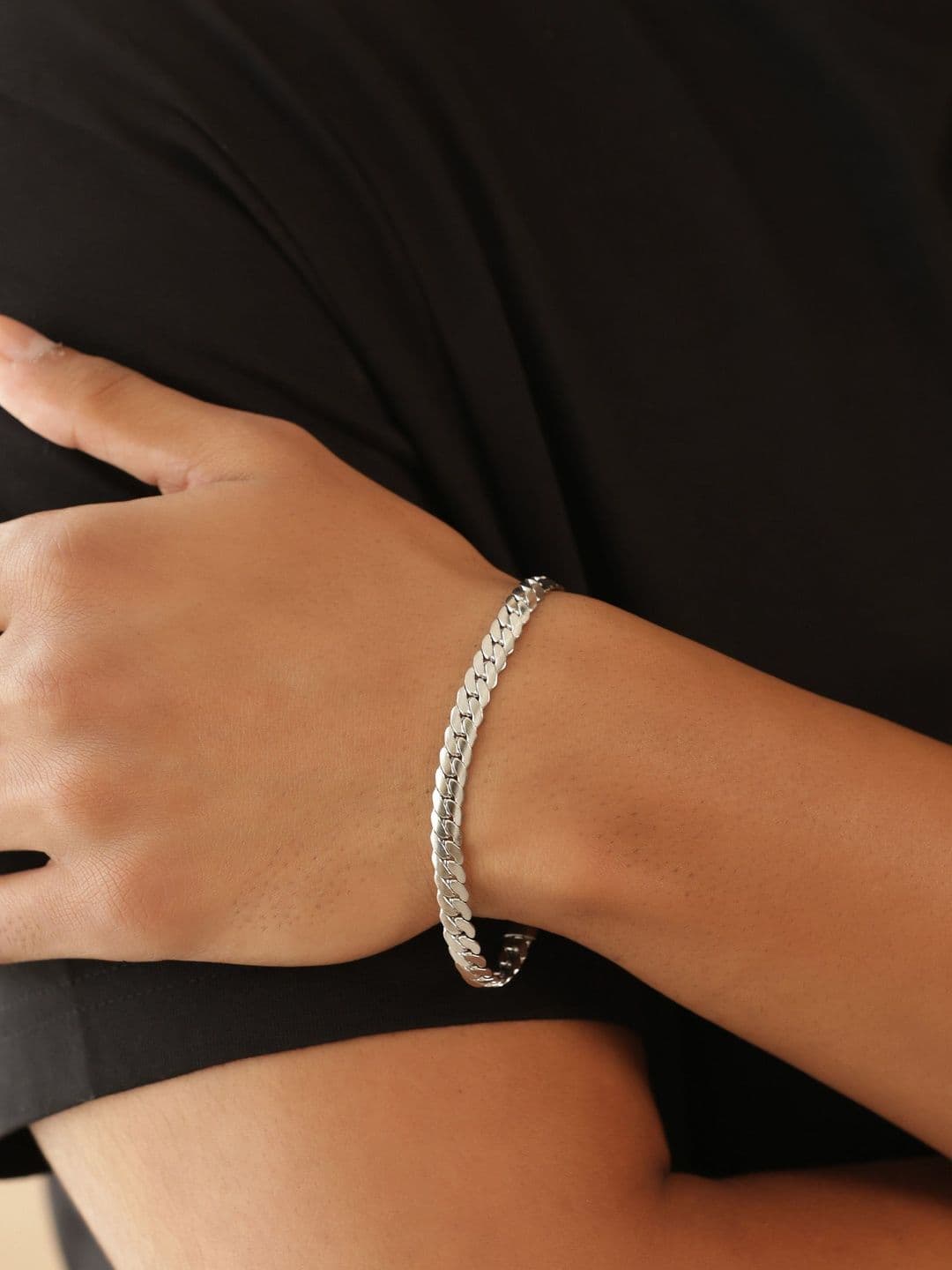 MILLER Men Silver-Plated Link Bracelet - view 1