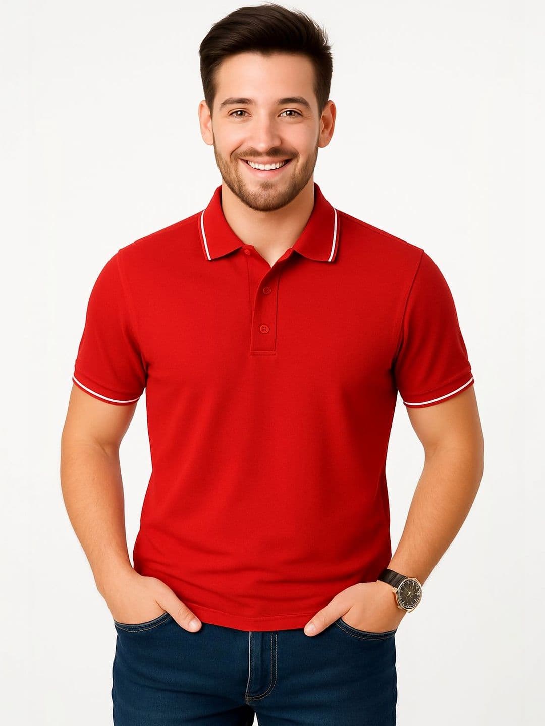 Todo Basique Men Polo Collar T-shirt - view 1