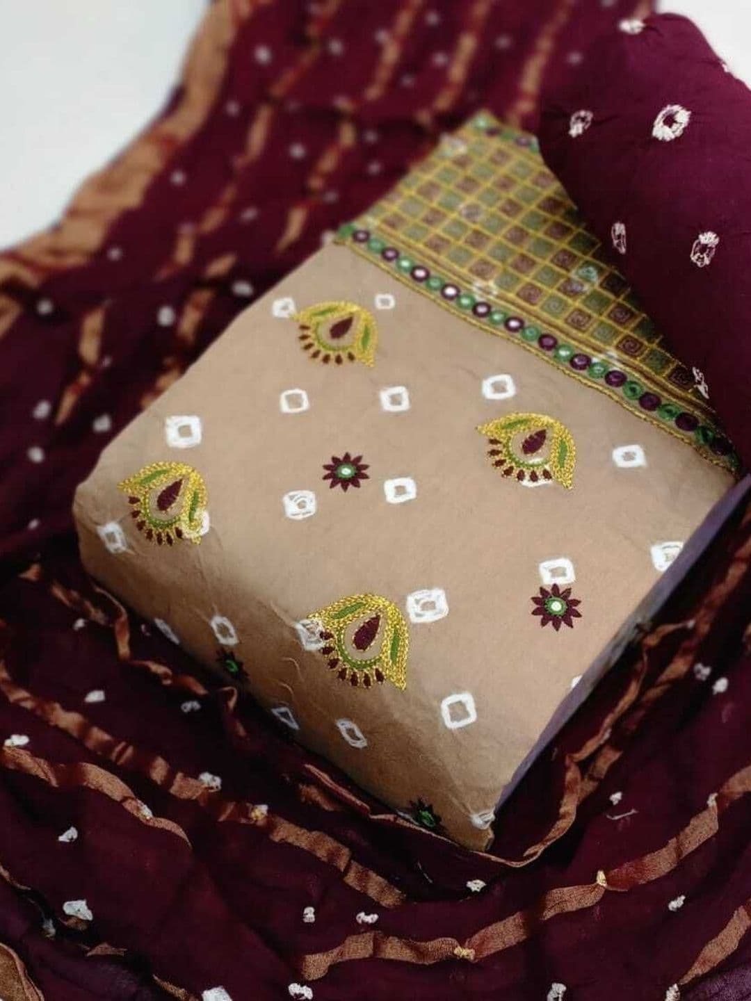 Madhuri Creation Embroidered Unstitched Dress Material - view 1