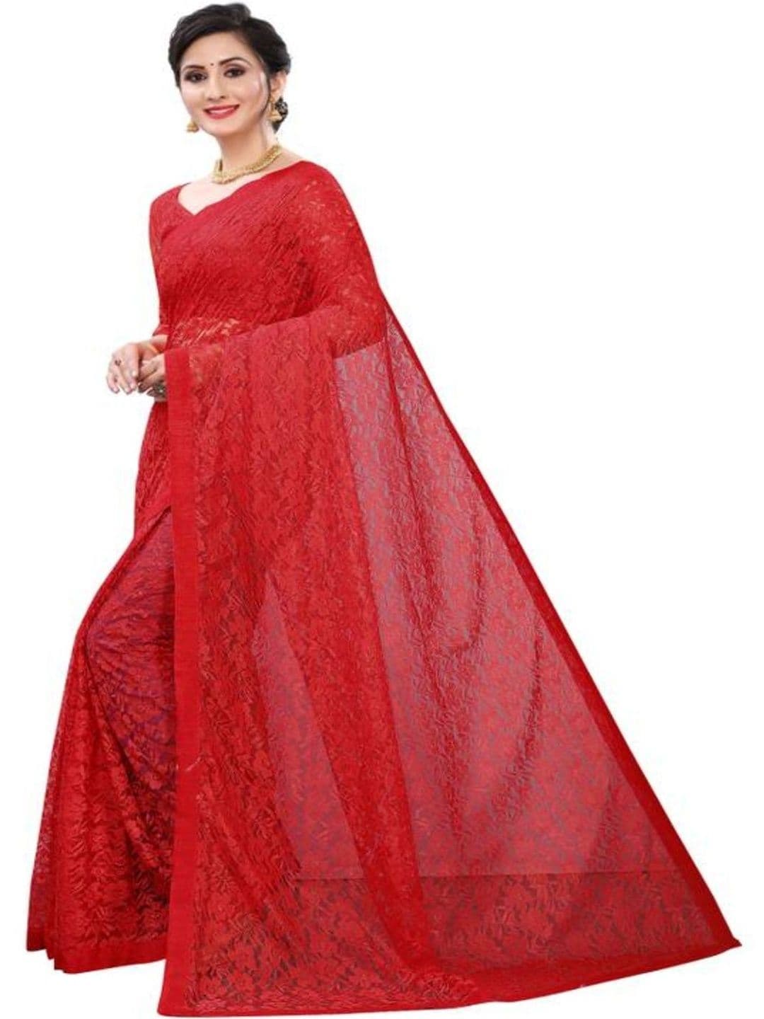 SAREEYA16 Embellished Net Saree - view 1
