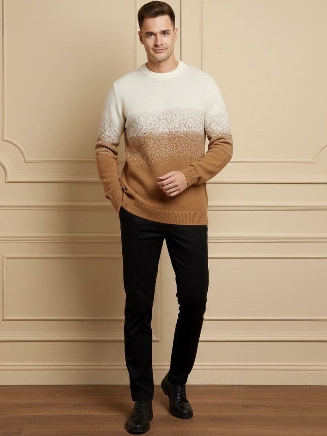 fashlook Men Colourblocked Woollen Pullover - view 1