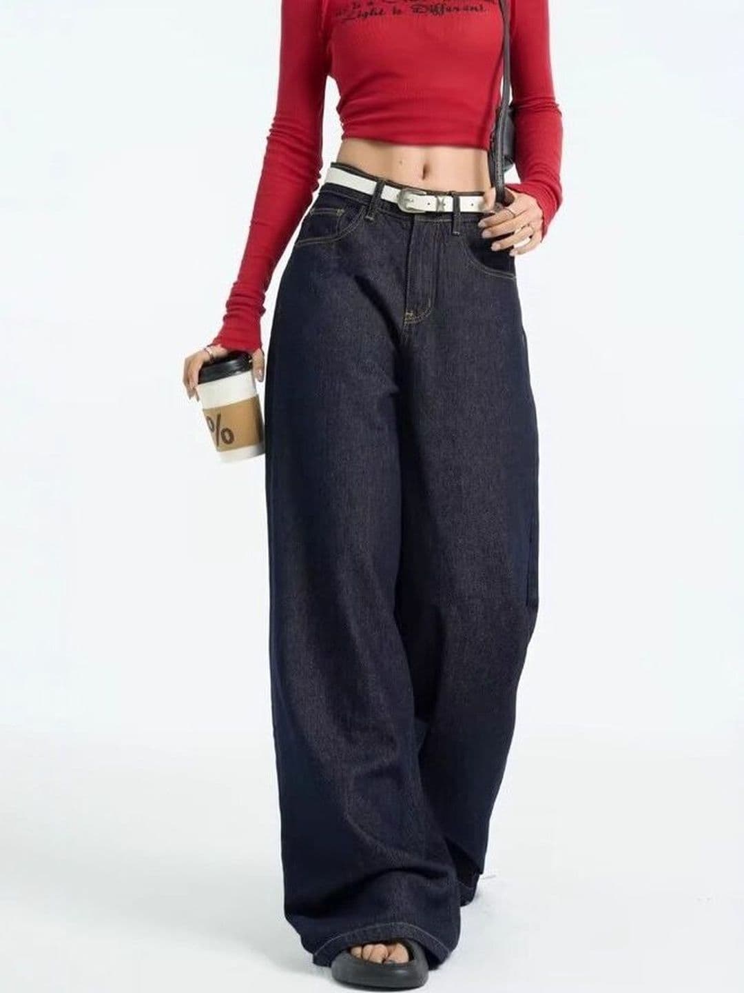 StyleCast x Revolte Women Flared Mid-Rise Light Fade Jeans - view 1