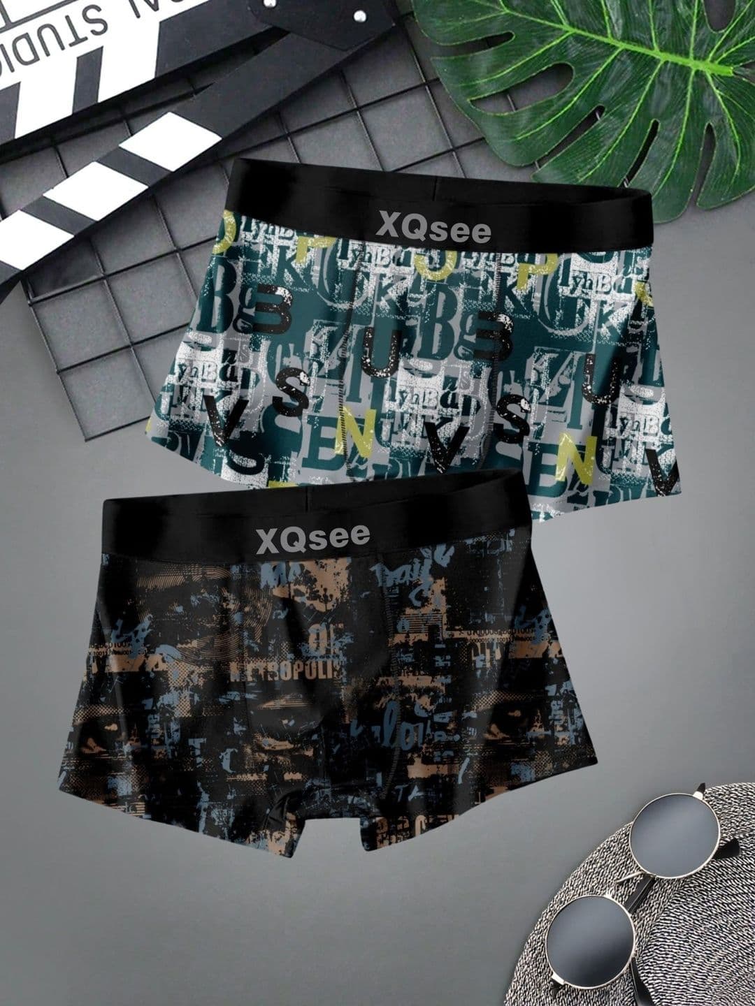 XQSEE Pack Of 2 Printed Trunk