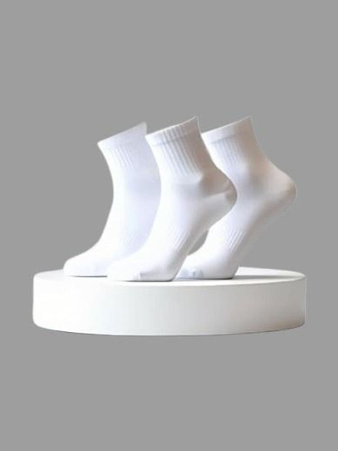 INDIAN THREADS Pack Of 3 Cotton Ankle Length Socks - view 1