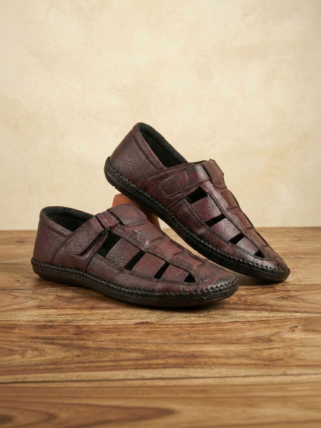 NICO NERINI Men Leather Comfort Sandals - view 1