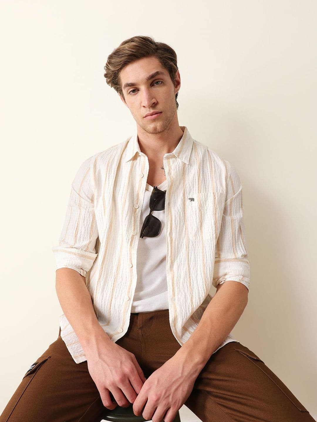 THE BEAR HOUSE Men Striped Casual Shirt - view 1