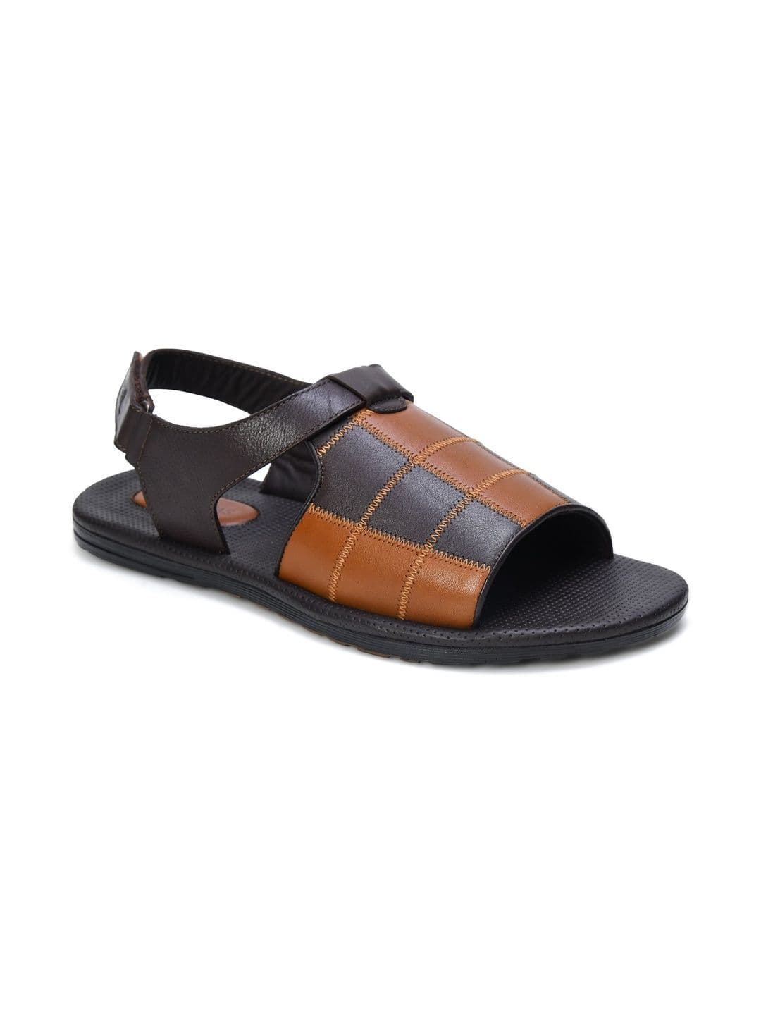Mardi Gras Men Leather Comfort Sandals - view 1