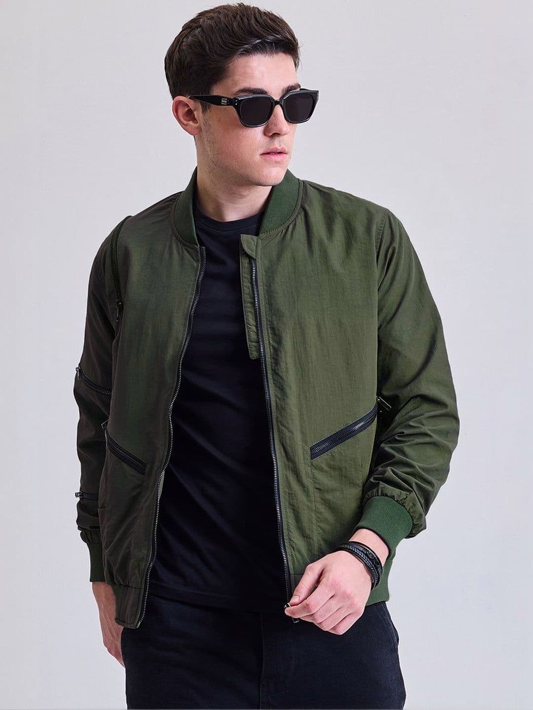 Snitch Olive Plain Jacket - view 1