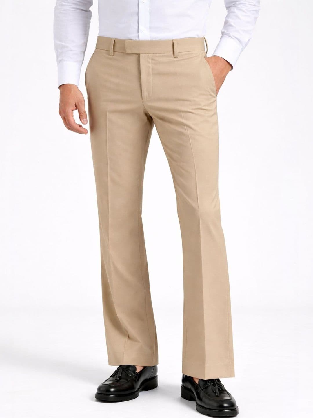 MANCREW Men Bootcut Trousers