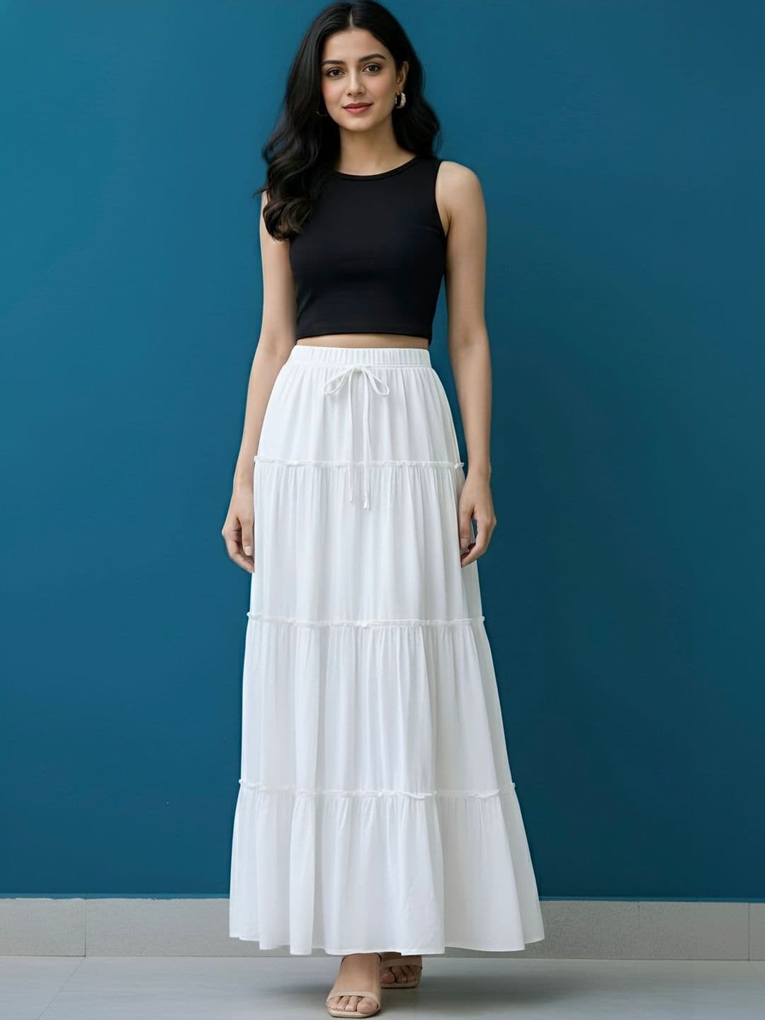SLF INDIA Tiered Maxi Skirt - view 1