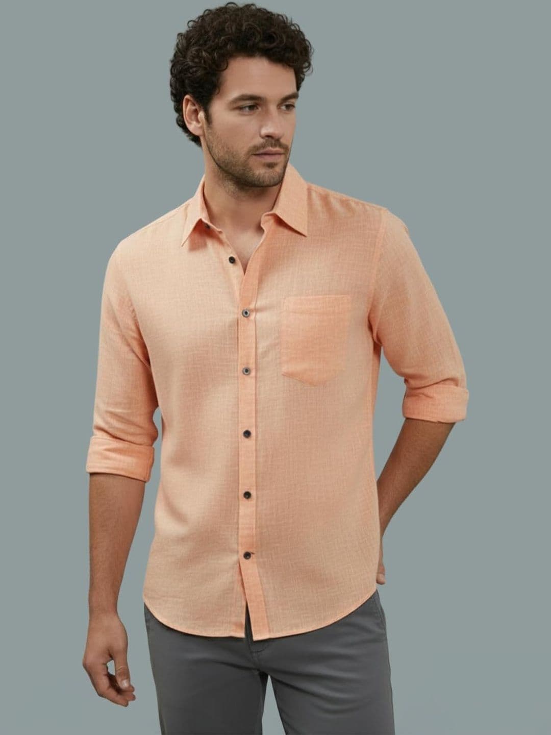 Vida Loca Men Smart Slim Fit Casual Shirt - view 1