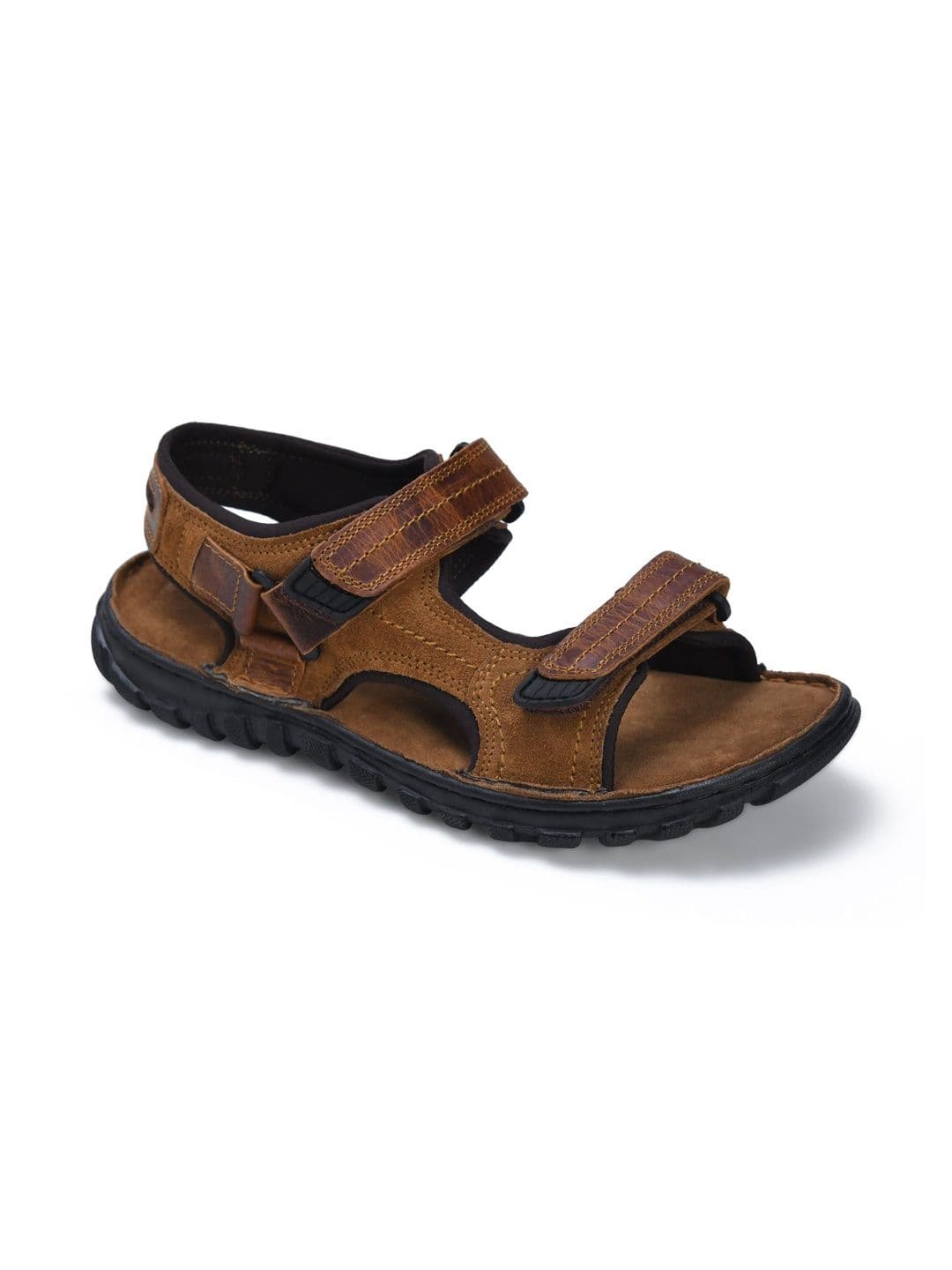 Mardi Gras Men Leather Comfort Sandals - view 1
