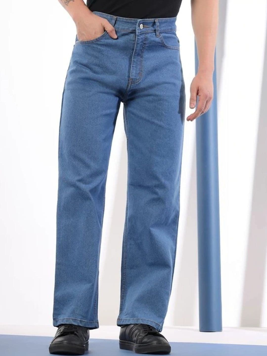 Moda Rapido Men Relaxed Fit High-Rise Light Fade Stretchable Jeans - view 1