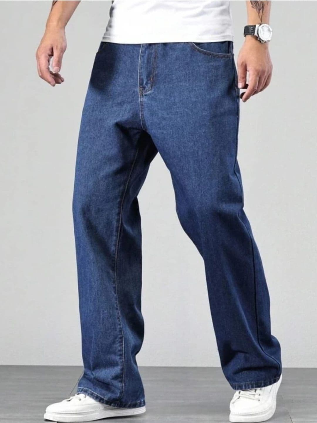 BAESD Men Relaxed Fit High-Rise Stretchable Jeans - view 1