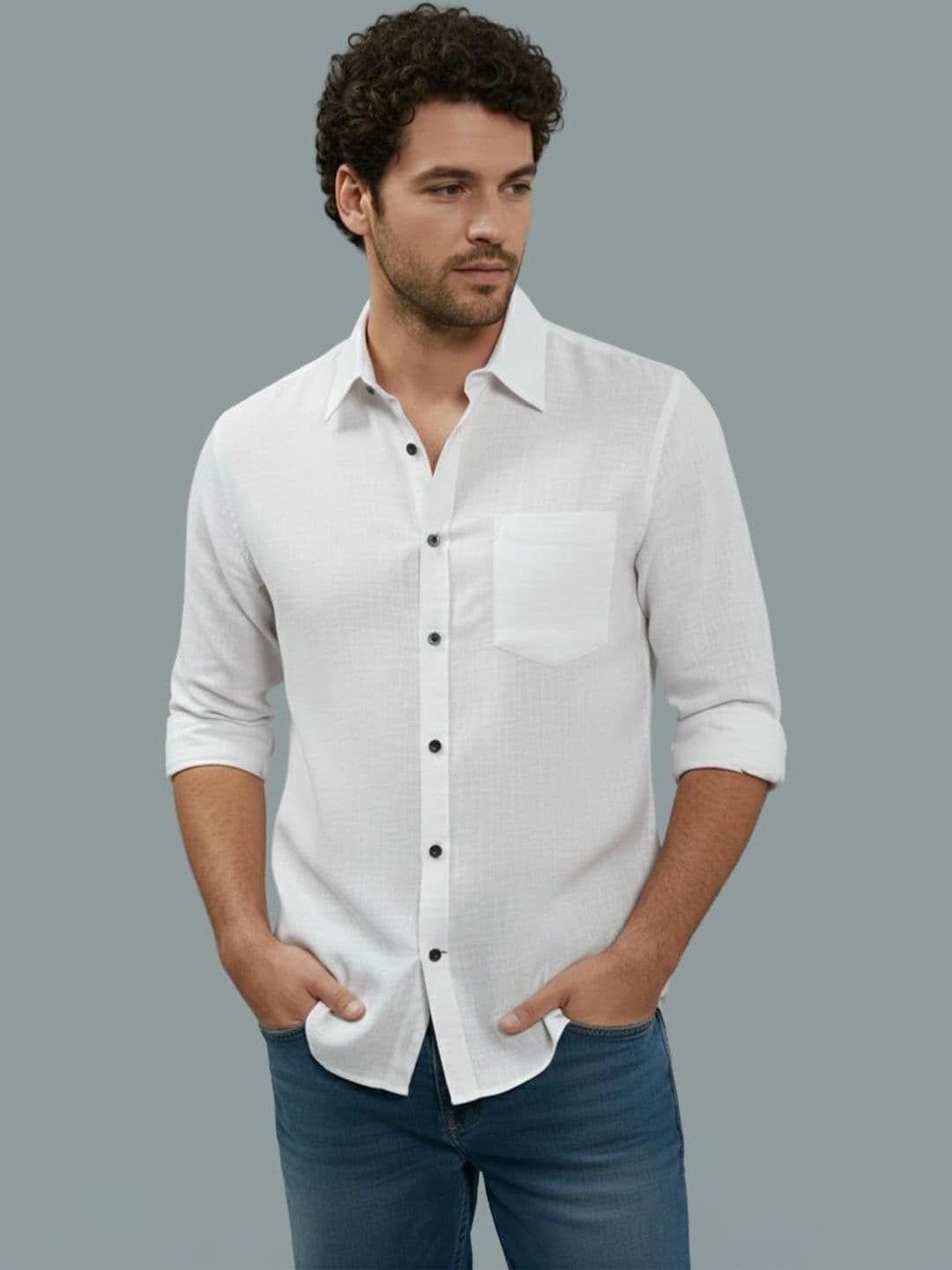 Vida Loca Men Smart Slim Fit Casual Shirt - view 1