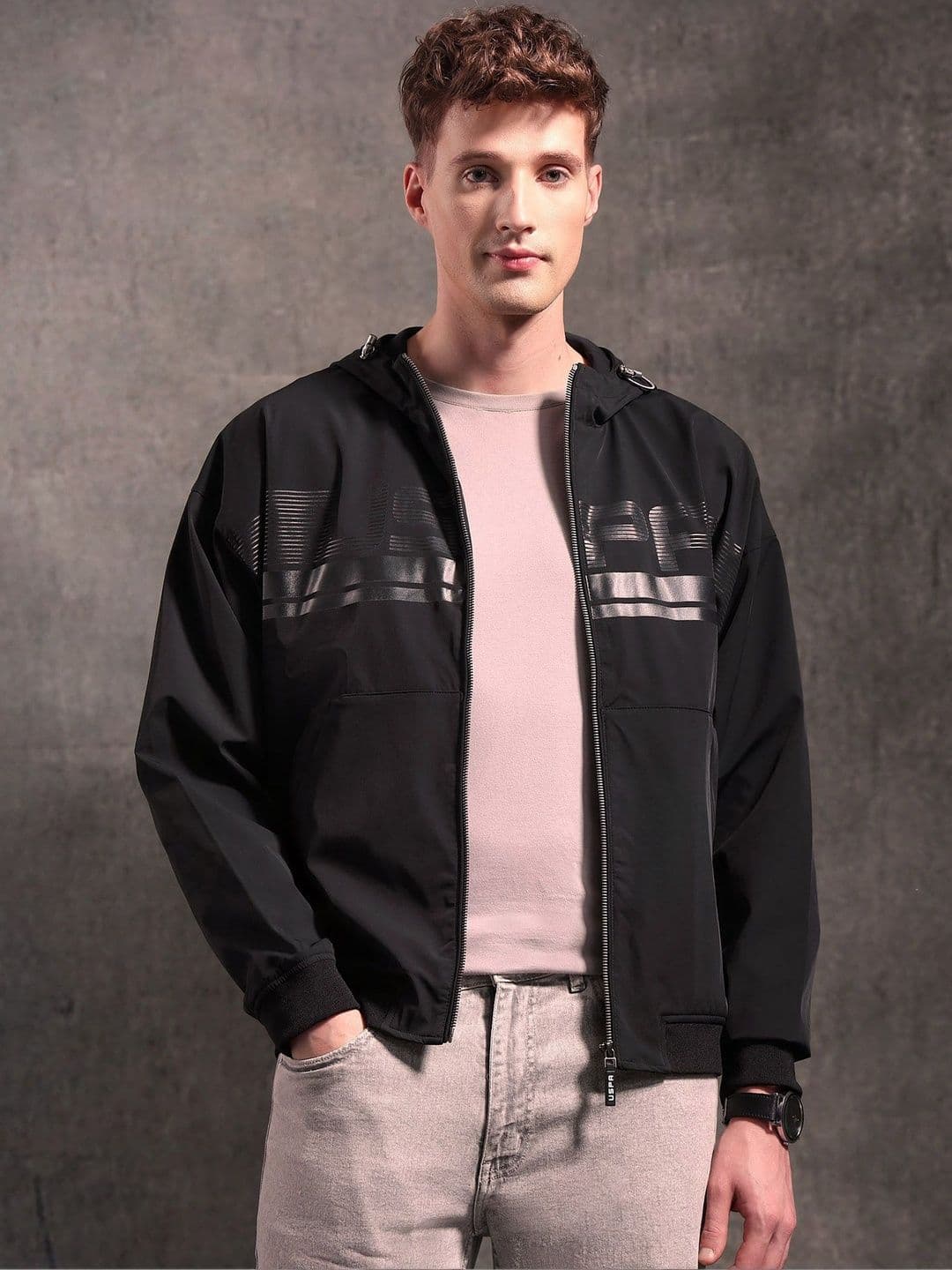 U.S. Polo Assn. Denim Co. Men Brand Logo Bomber Jacket - view 1