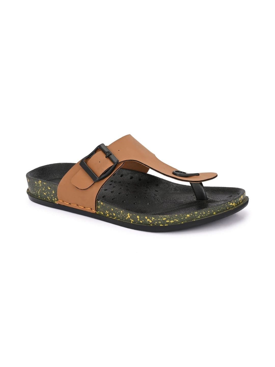 HATTOUN Men Printed Thong Flip-Flops - view 1
