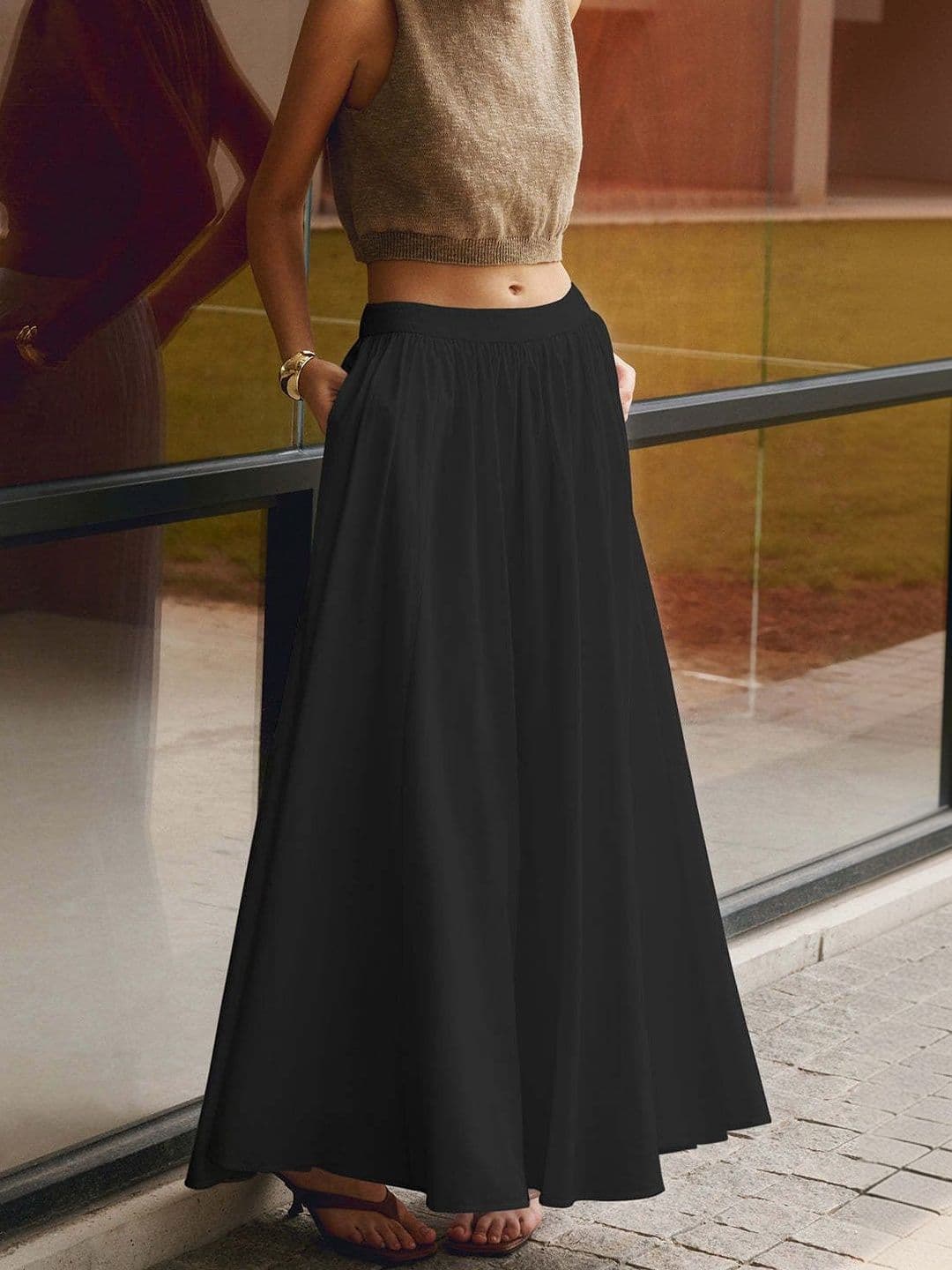 StyleCast x Revolte A-Line Maxi Skirts - view 1