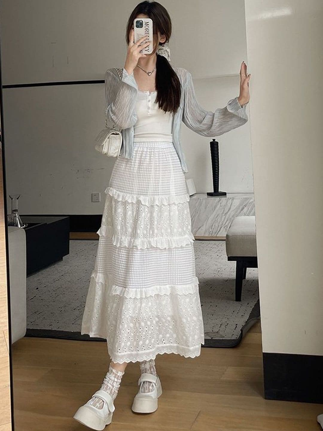 StyleCast x Revolte A-line Midi Skirts - view 1