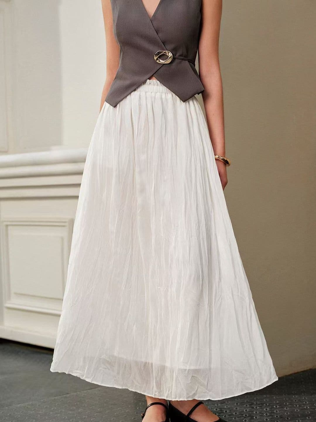 StyleCast x Revolte Flared Maxi Skirts - view 1