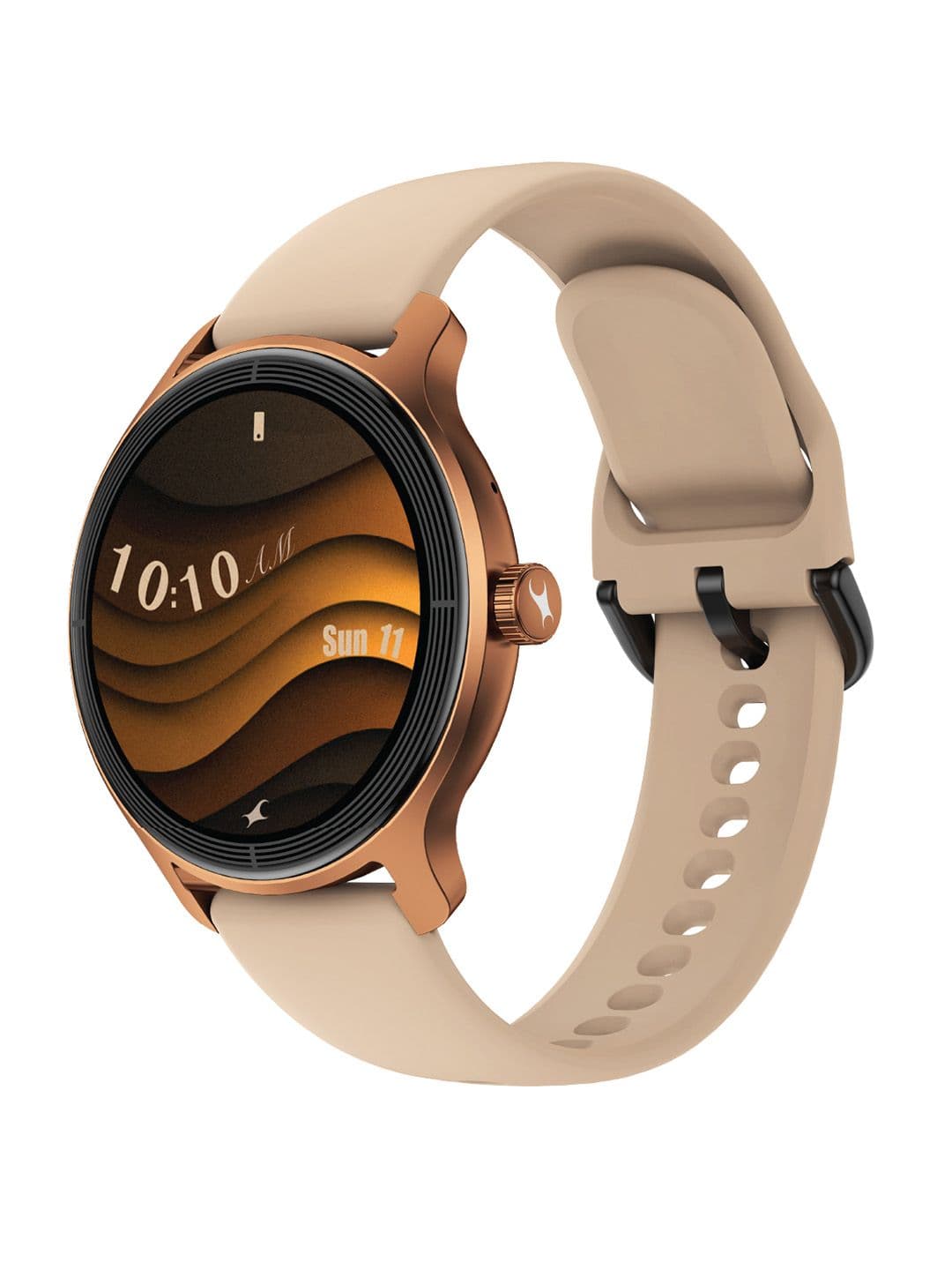 Fastrack Sleek 1.32" AMOLED 42mm Display, Rotary Crown, Health Suite, IP68 Smart Watch