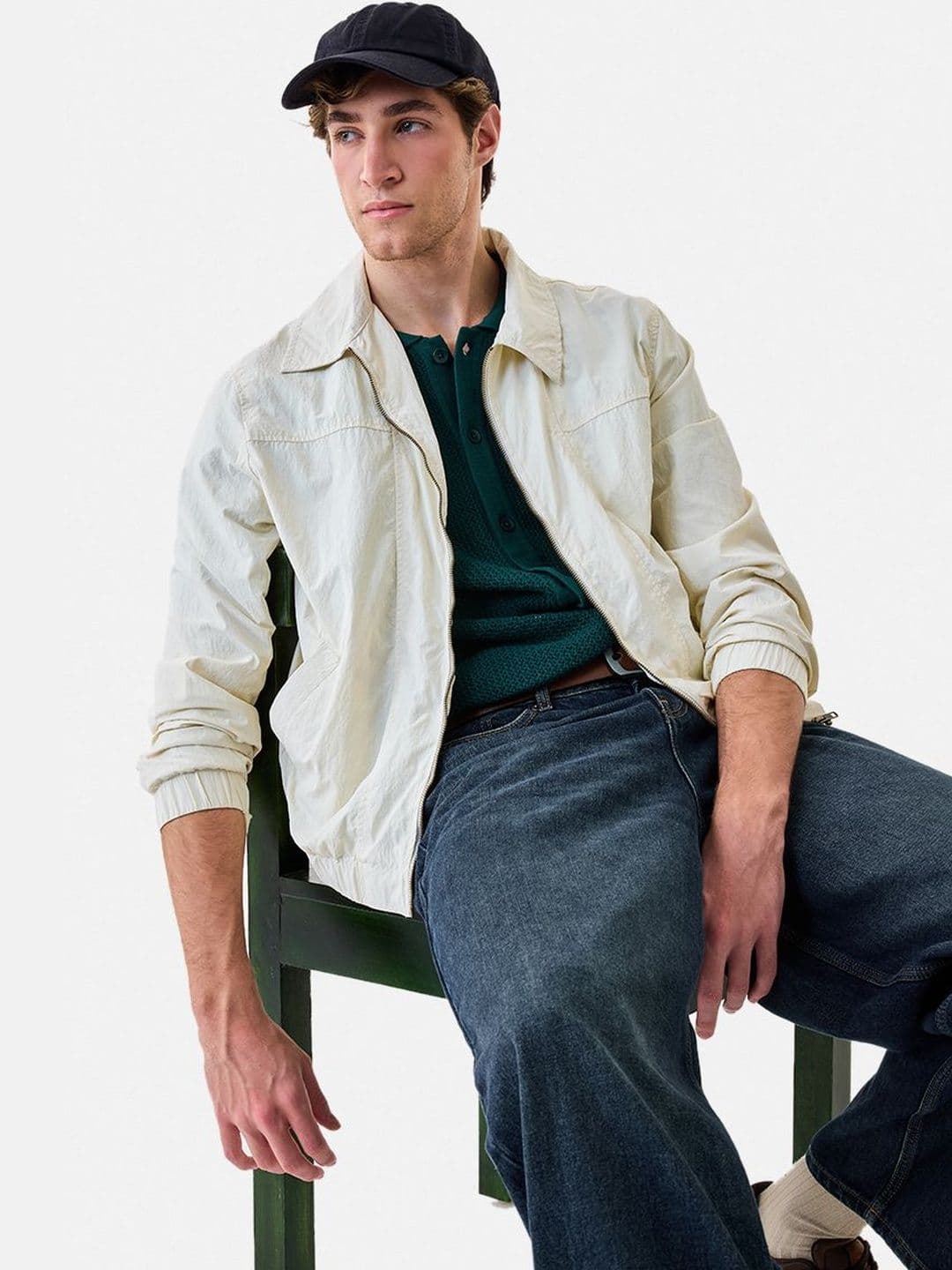 Snitch Cream Plain Jacket - view 1