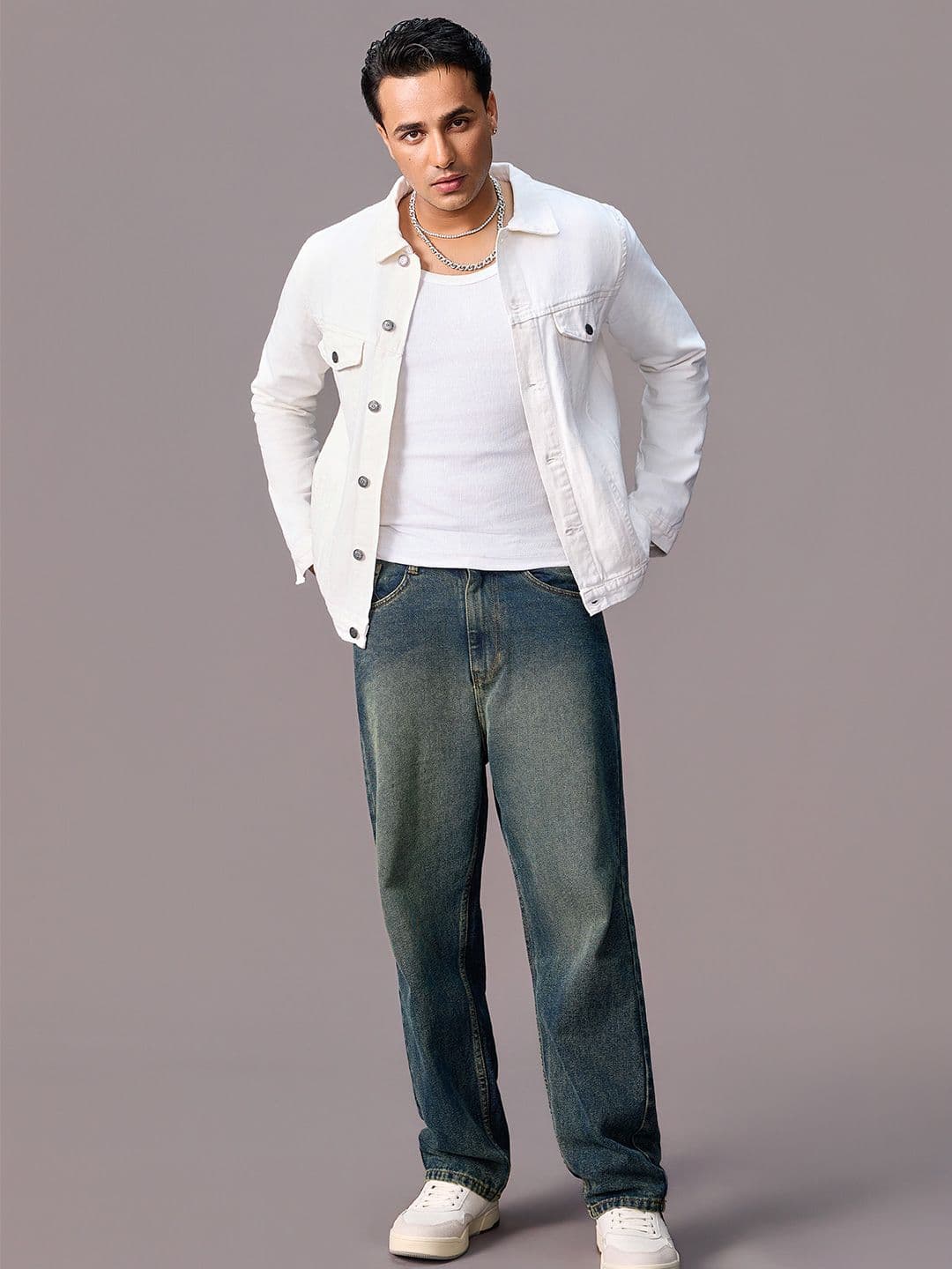 Urbano Fashion Men Regular Fit Washed Full Sleeve Denim Jacket - view 1