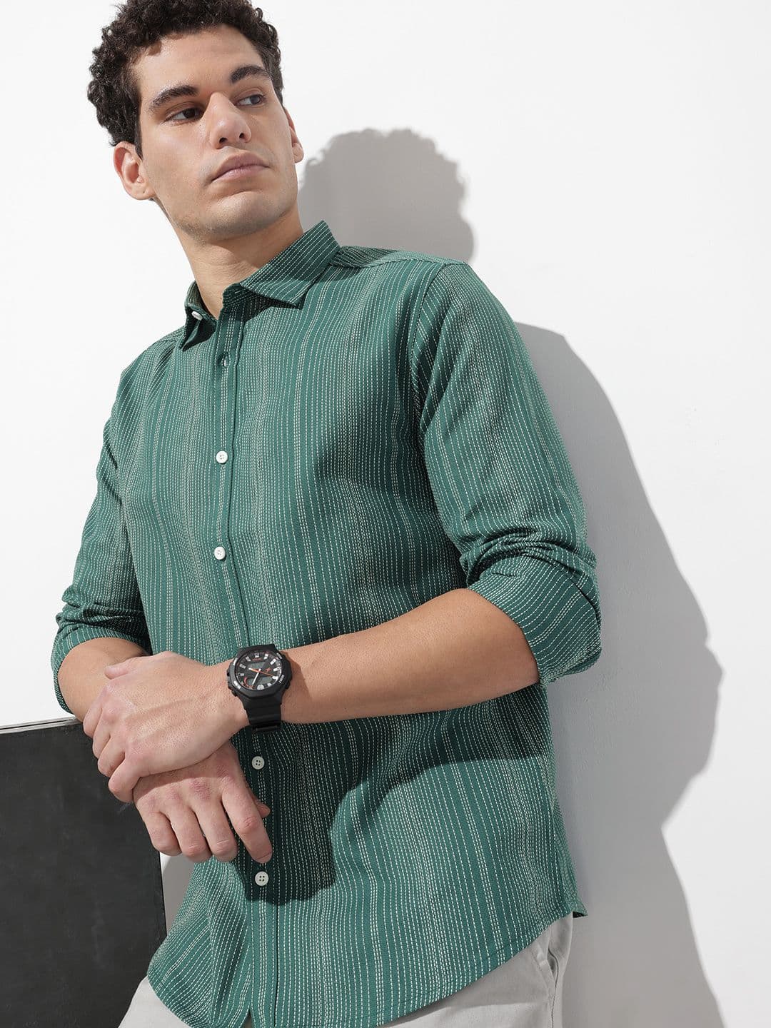 The Roadster Life Co. Striped Casual Shirt - view 1