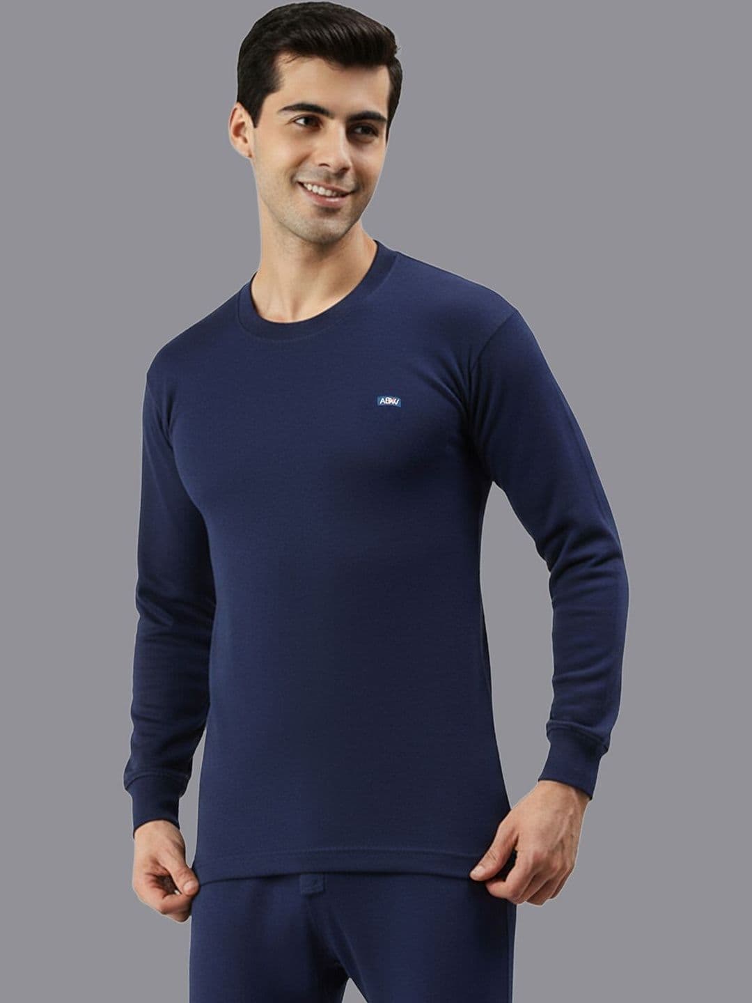 AMUL COMFY Men Round Neck Long Sleeves Thermal Top - view 1