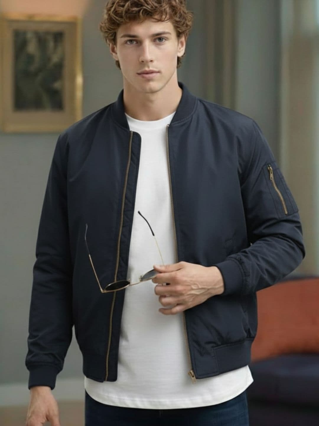 MIA FASHION Men Lightweight Bomber Jacket - view 1