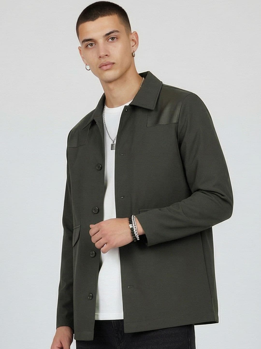 glitchez Elbow Patchwork Tailored Jacket - view 1