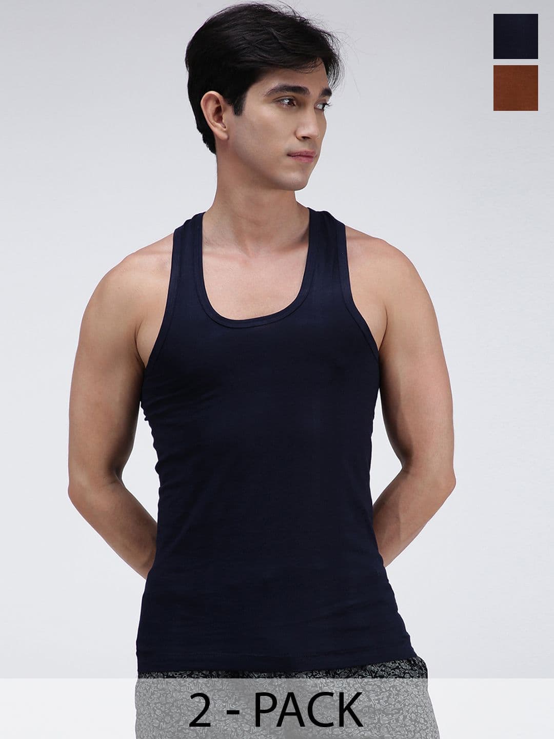 AMUL COMFY Pack Of 2 Cotton Undershirt Innerwear Vests - view 1