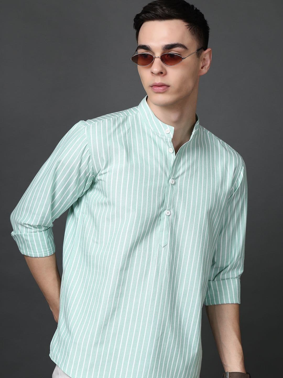 Jompers Men Striped Kurta - view 1