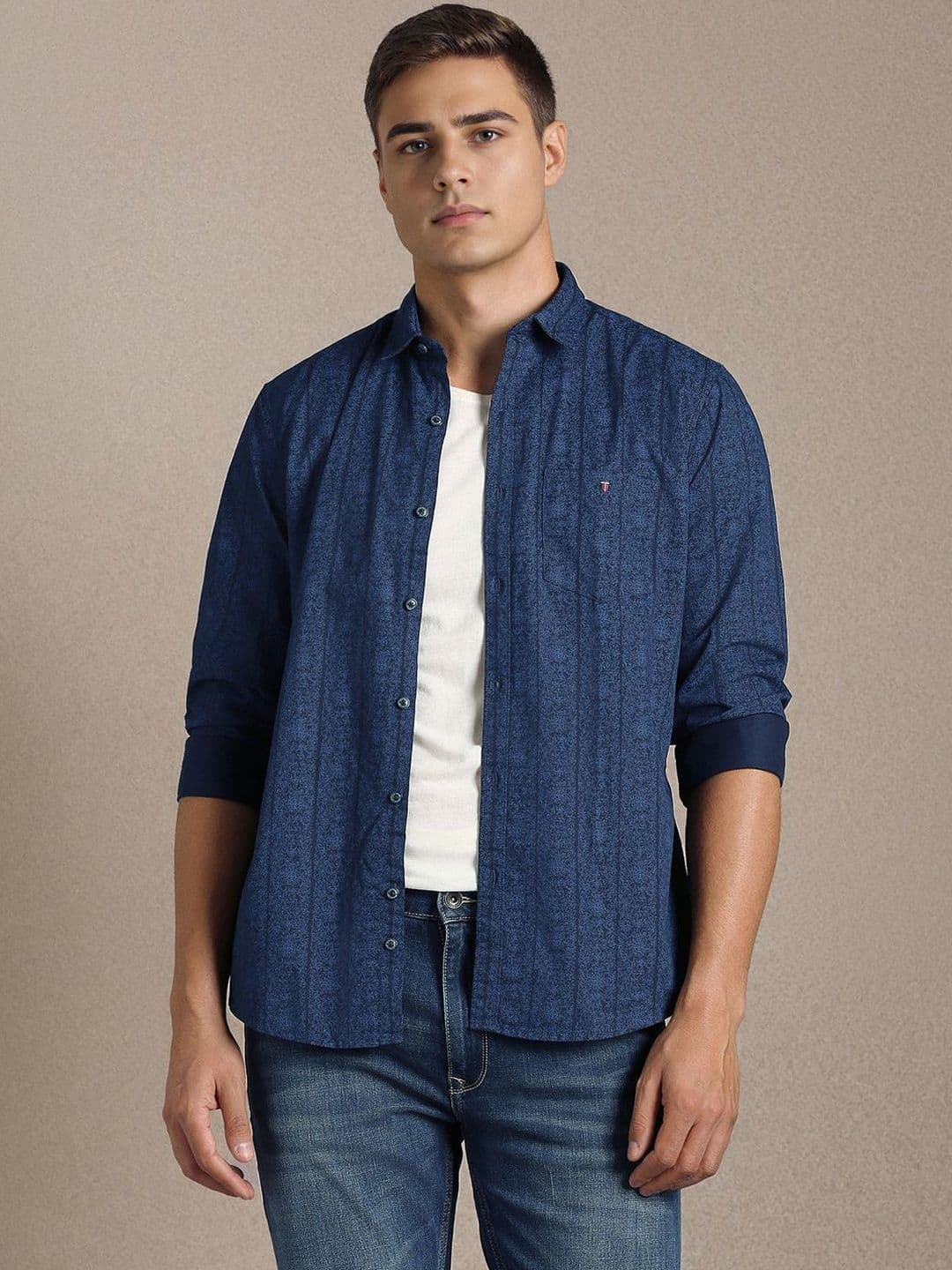 Louis Philippe Jeans Men Slim Fit Printed Casual Shirt - view 1
