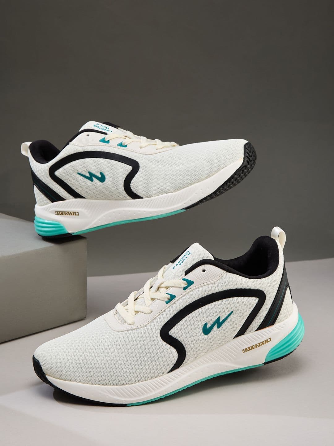 Campus Men CAMP KARL White Mesh Running Shoes - view 1