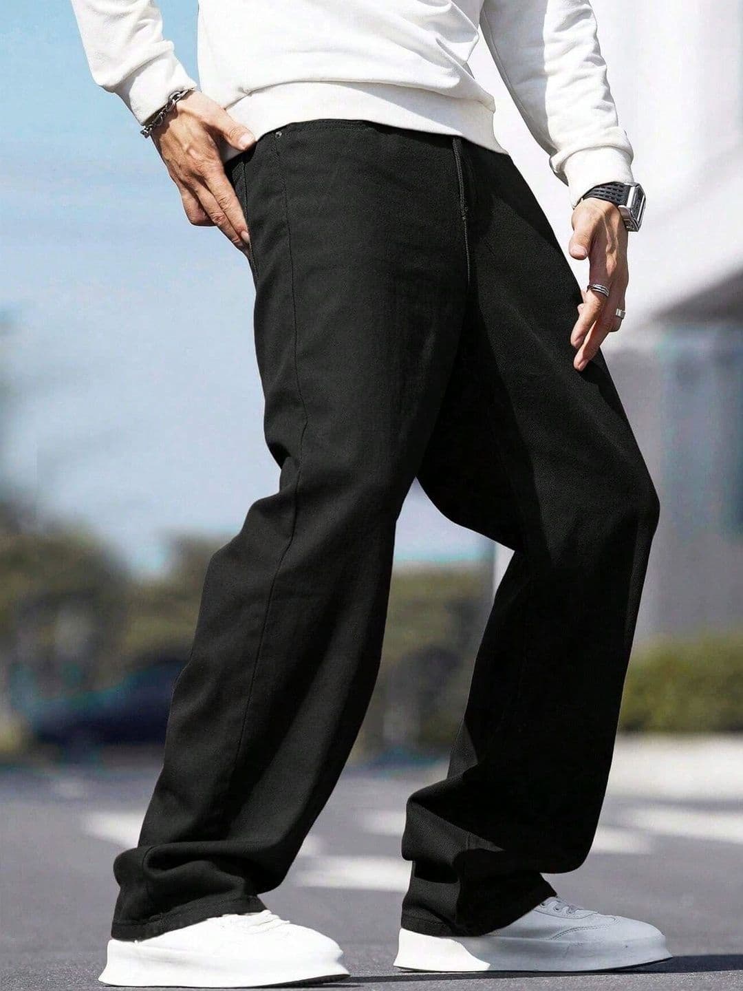 LERIYA FASHION Men Relaxed Fit High-Rise Stretchable Jeans - view 1