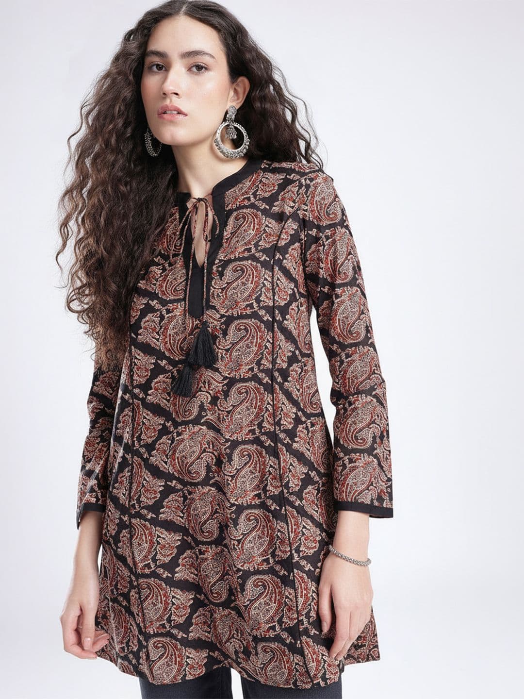 fusion by glitchez Ethnic Motifs Printed Kurti - view 1