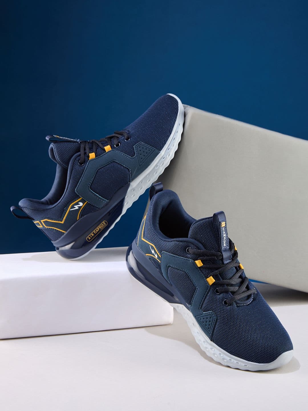 Campus Men PATRIK PRO Teal Mesh Running Shoes - view 1