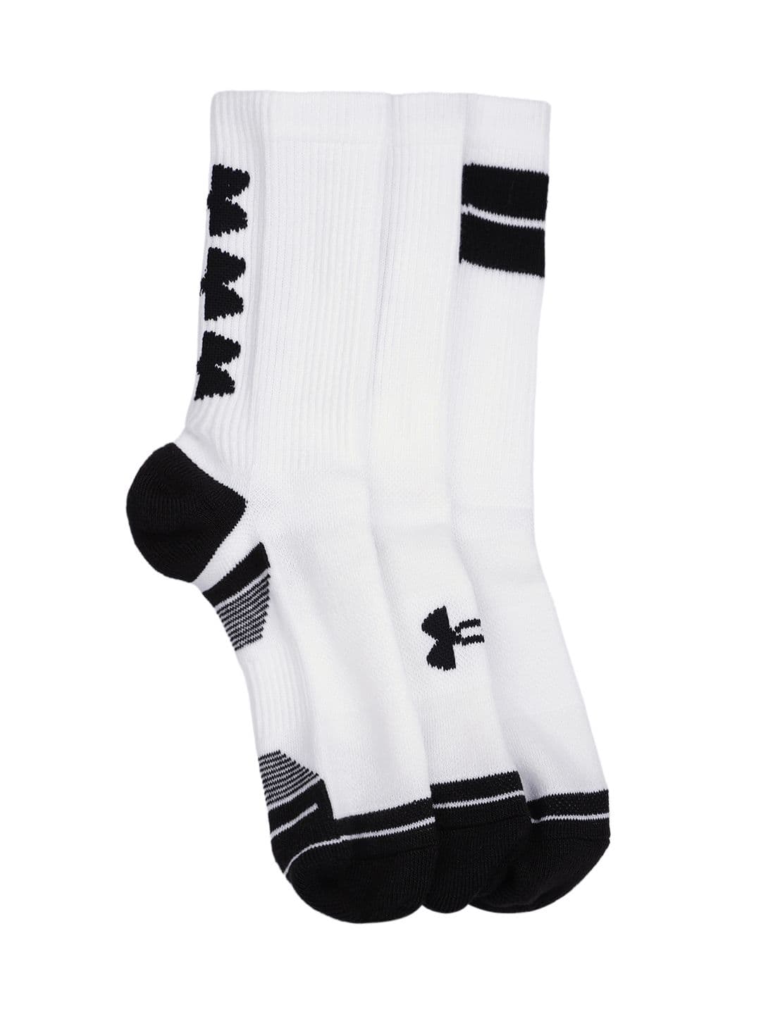 UNDER ARMOUR Unisex Pack of 3 Performance Tech Crew Socks Calf Length Socks - view 1