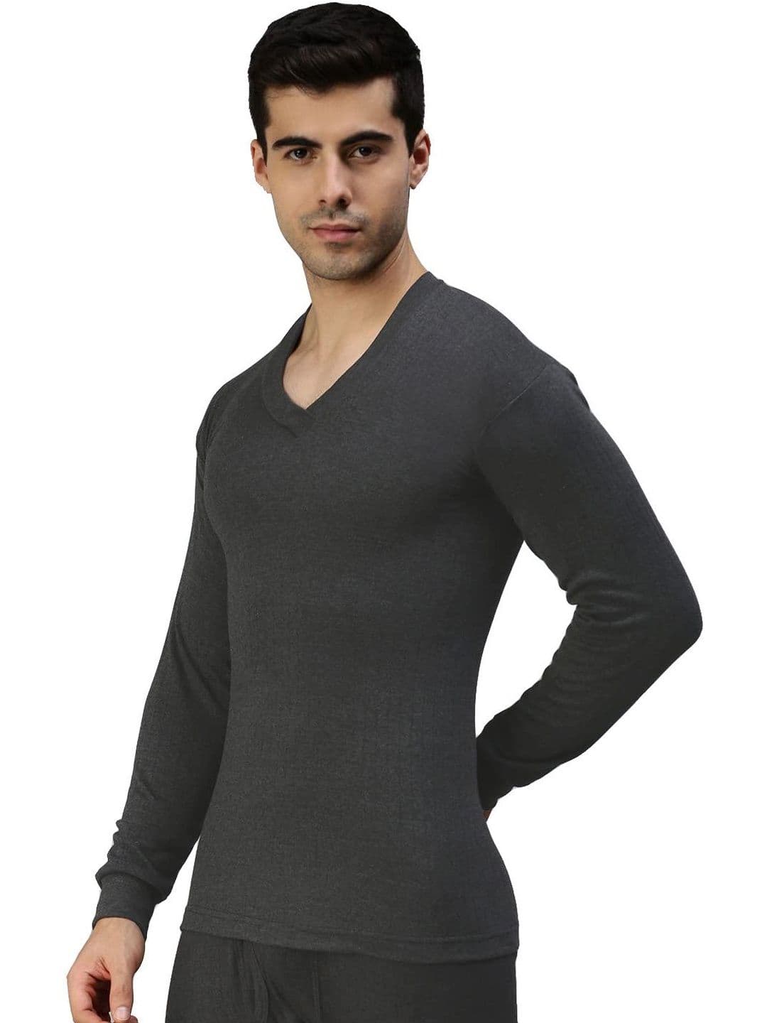 AMUL COMFY Ribbed Round Neck Thermal Tops - view 1